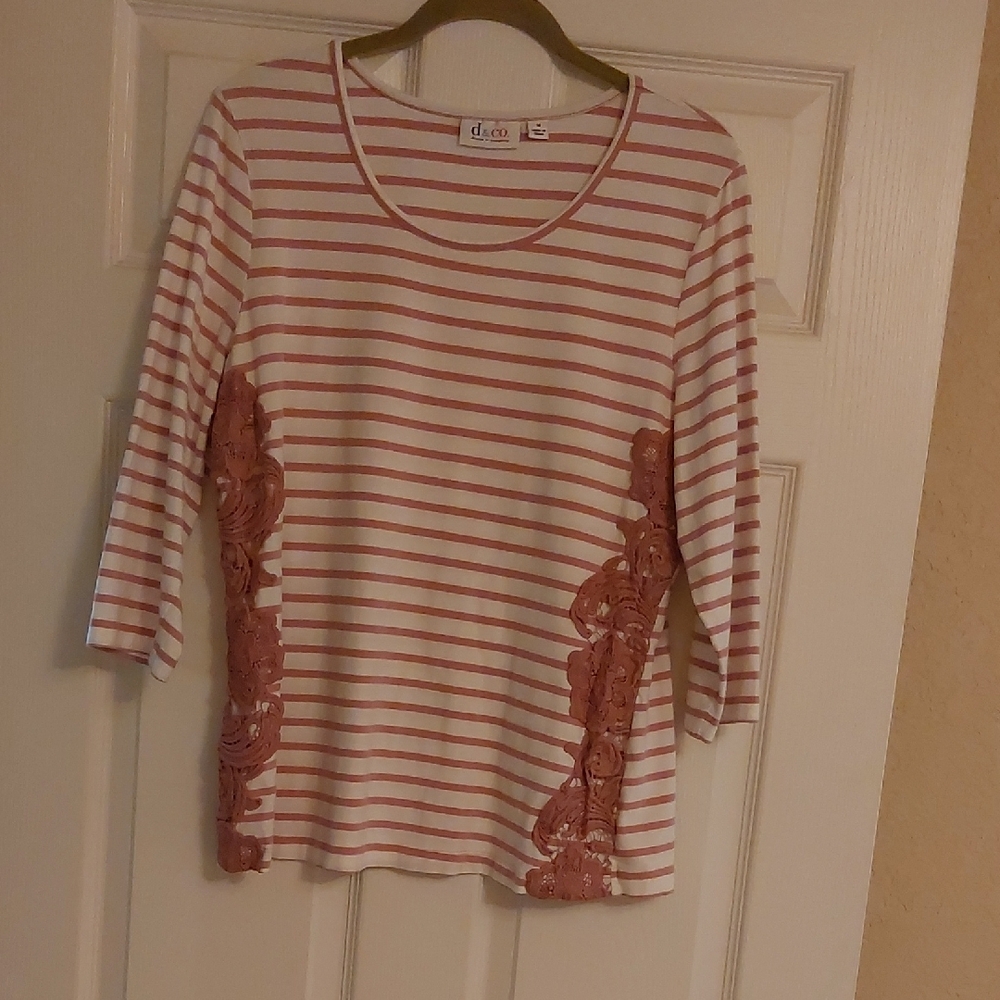 Denim&Co 3/4 Sleeve Women's Top